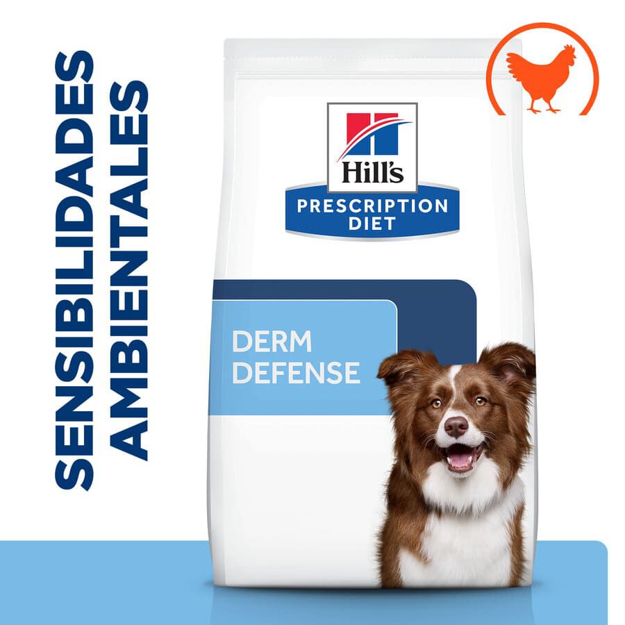 12 kg Hill's Prescription Diet Derm Defense Pollo pienso para perros, , large indicador imagen numero 2